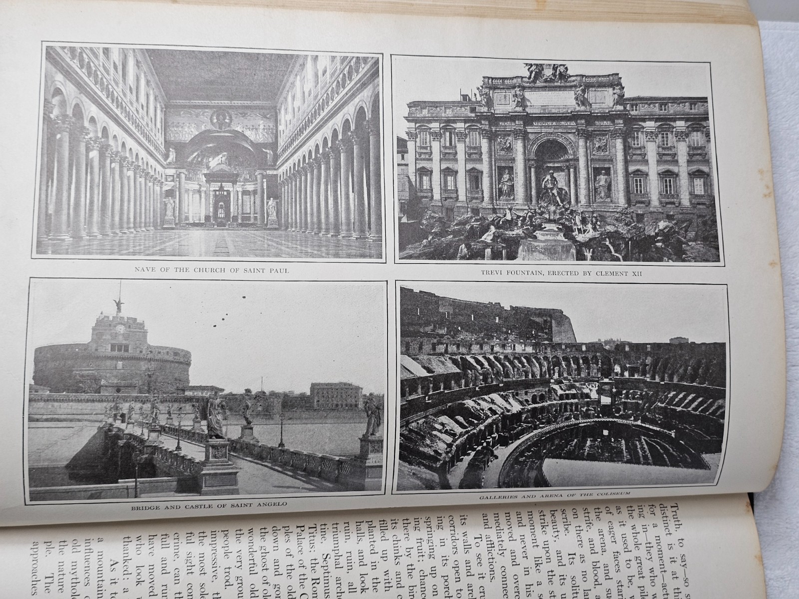 Pictures of the Old World 1904 Antique Photo Book Travel Europe Japan Collier