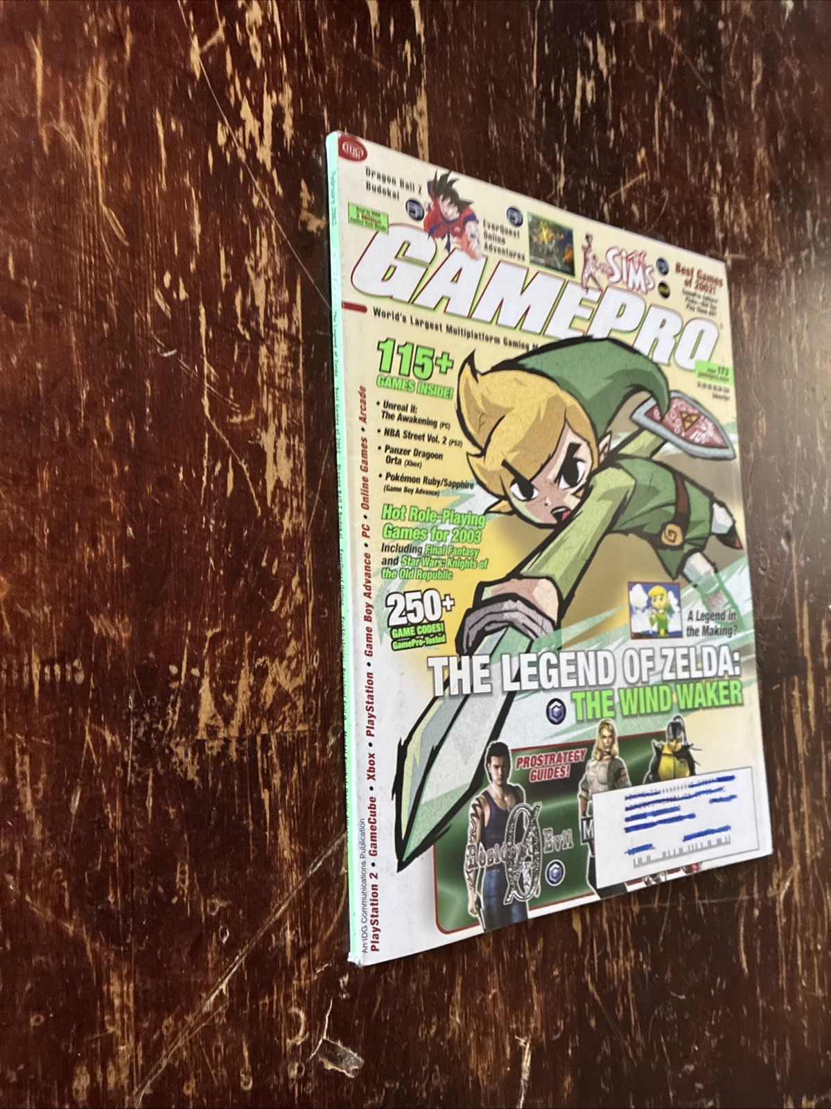 2003 GamePro Magazine February #173 The Legend Of Zelda The Wind Walker On Cover