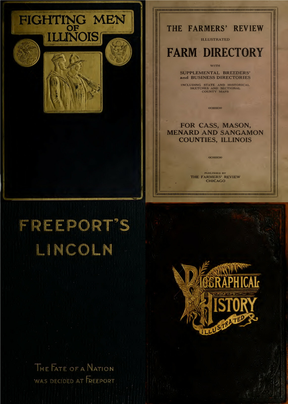 113 Old Books on Illinois History Genealogy Ancestry Family Records V.3 on USB