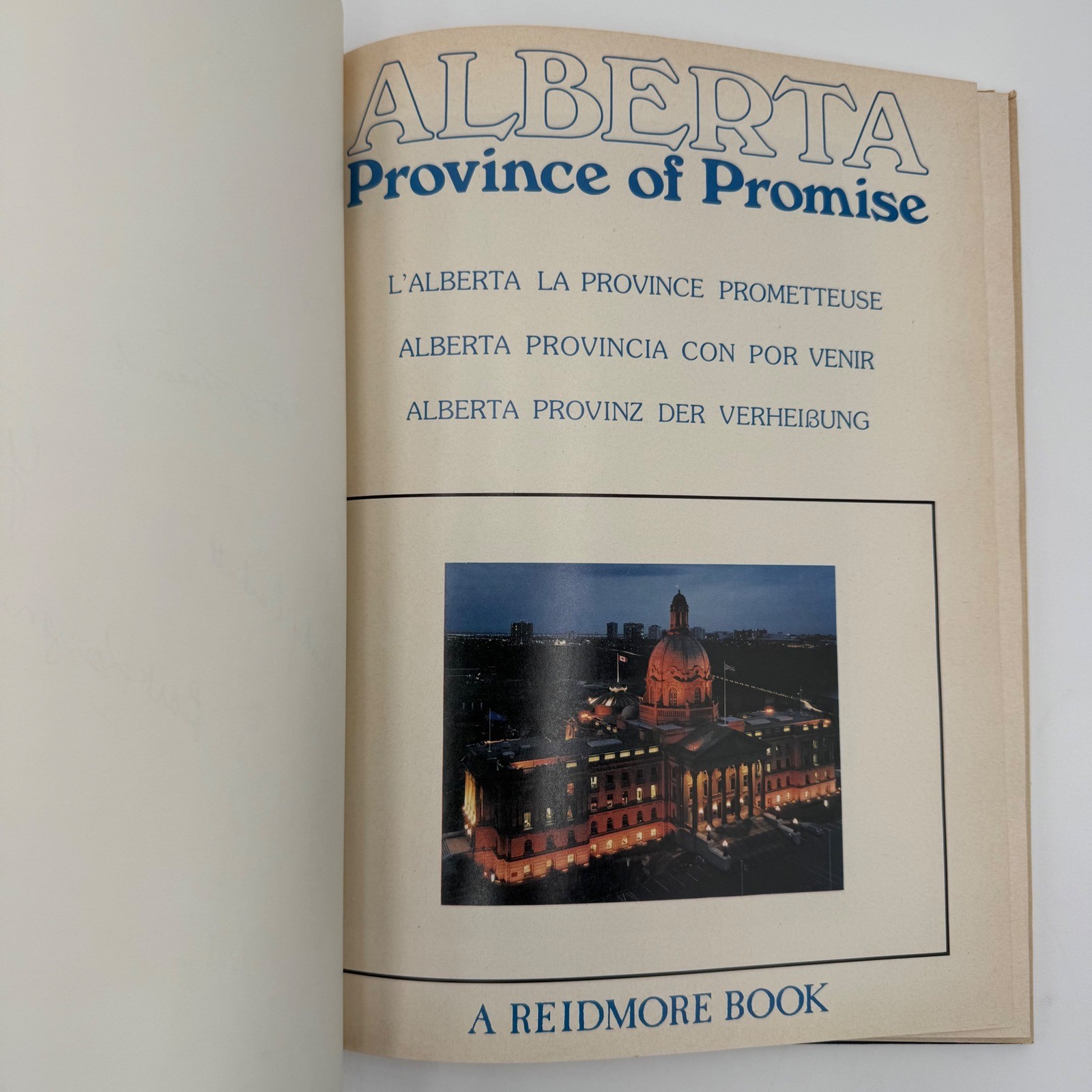 Alberta Province of Promise 1981 Hardcover DJ Multi-Signed/Inscribed Copy