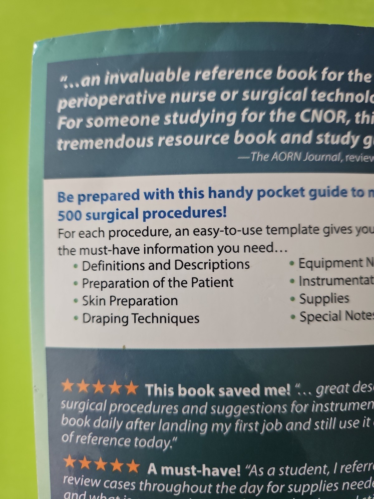 Pocket Guide to the Operating Room by Maxine A. Goldman 4th ed VG 2019 TPB