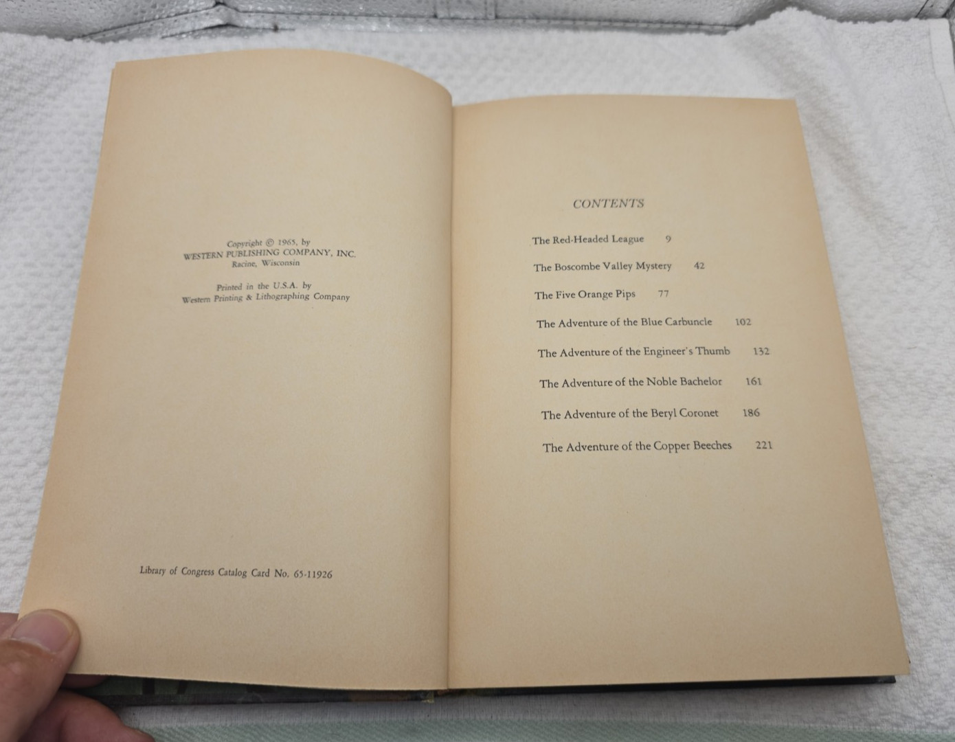 Adventures Of Sherlock Holmes. Hardcover. Whitman Classics Ed. 254 Pages