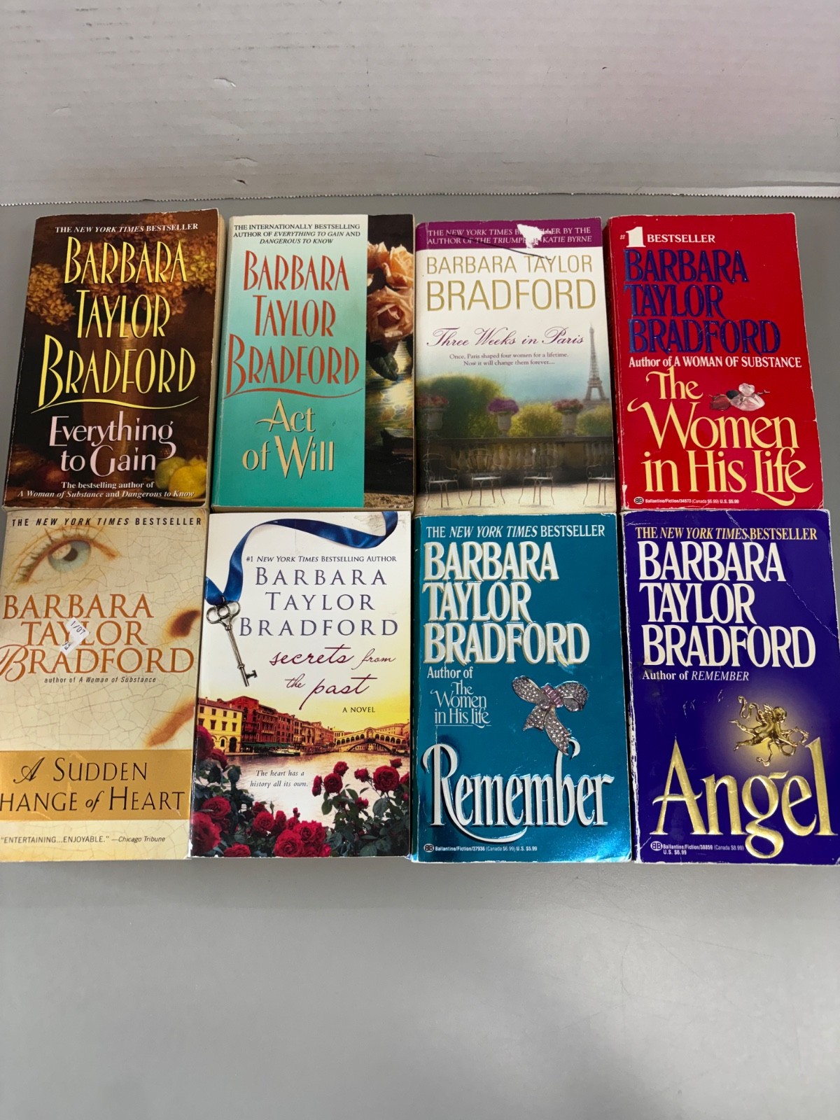 Barbara Taylor Bradford Lot of 8 Paperbacks (See photos for titles)