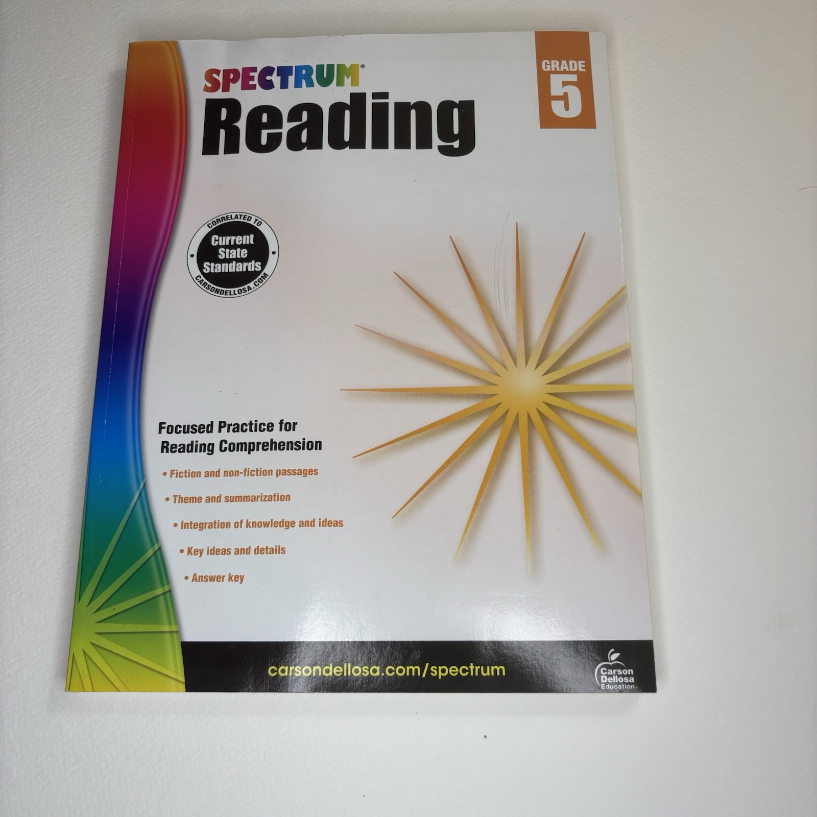Lot of 5 Grade 5 Workbooks Spectrum Math Science Reading Virginia Test Prep SOL