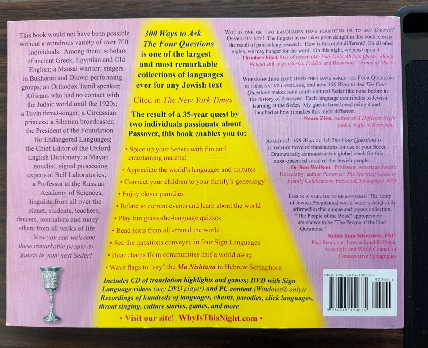 300 Ways to Ask the Four Questions : From Zulu to Abkhaz by Murray Spiegel