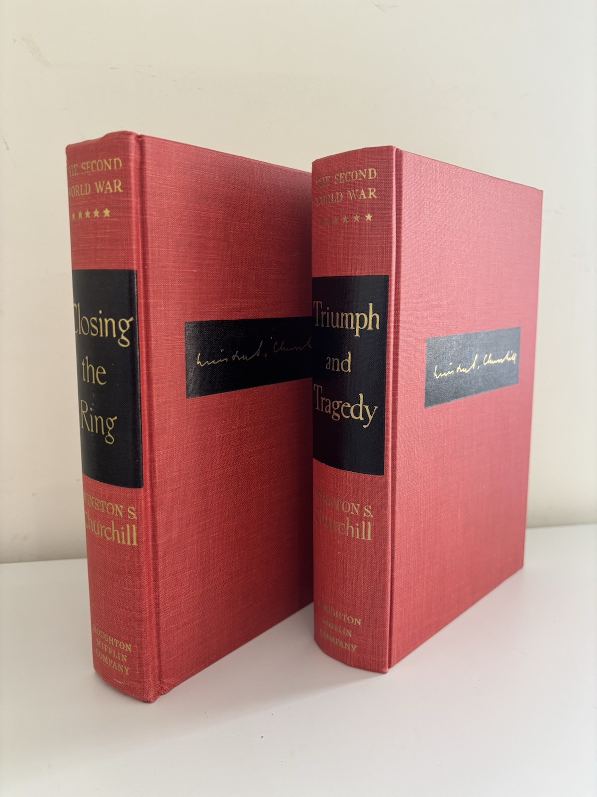 Winston Churchill Second World War Complete 6 Volume Set BOMC Dust Jackets