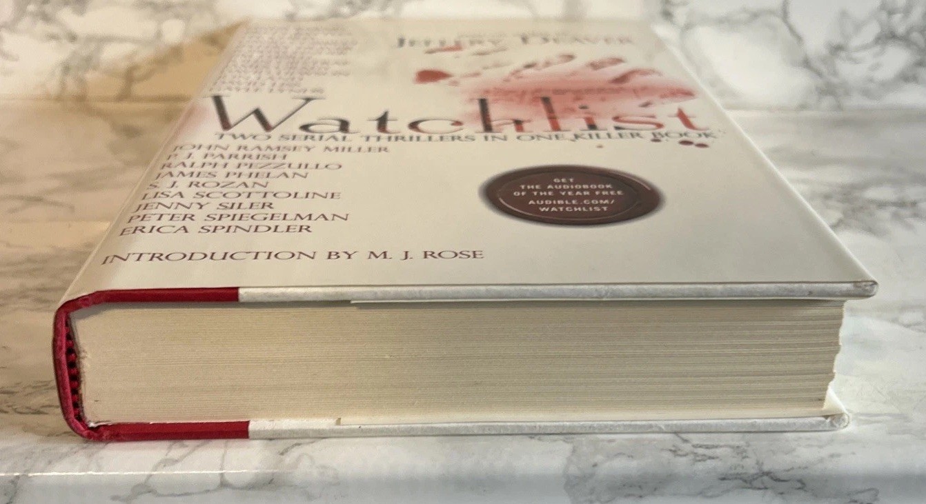 Jeffery Deaver WATCHLIST First Edition 1st Print Multiple Writers of Thrillers