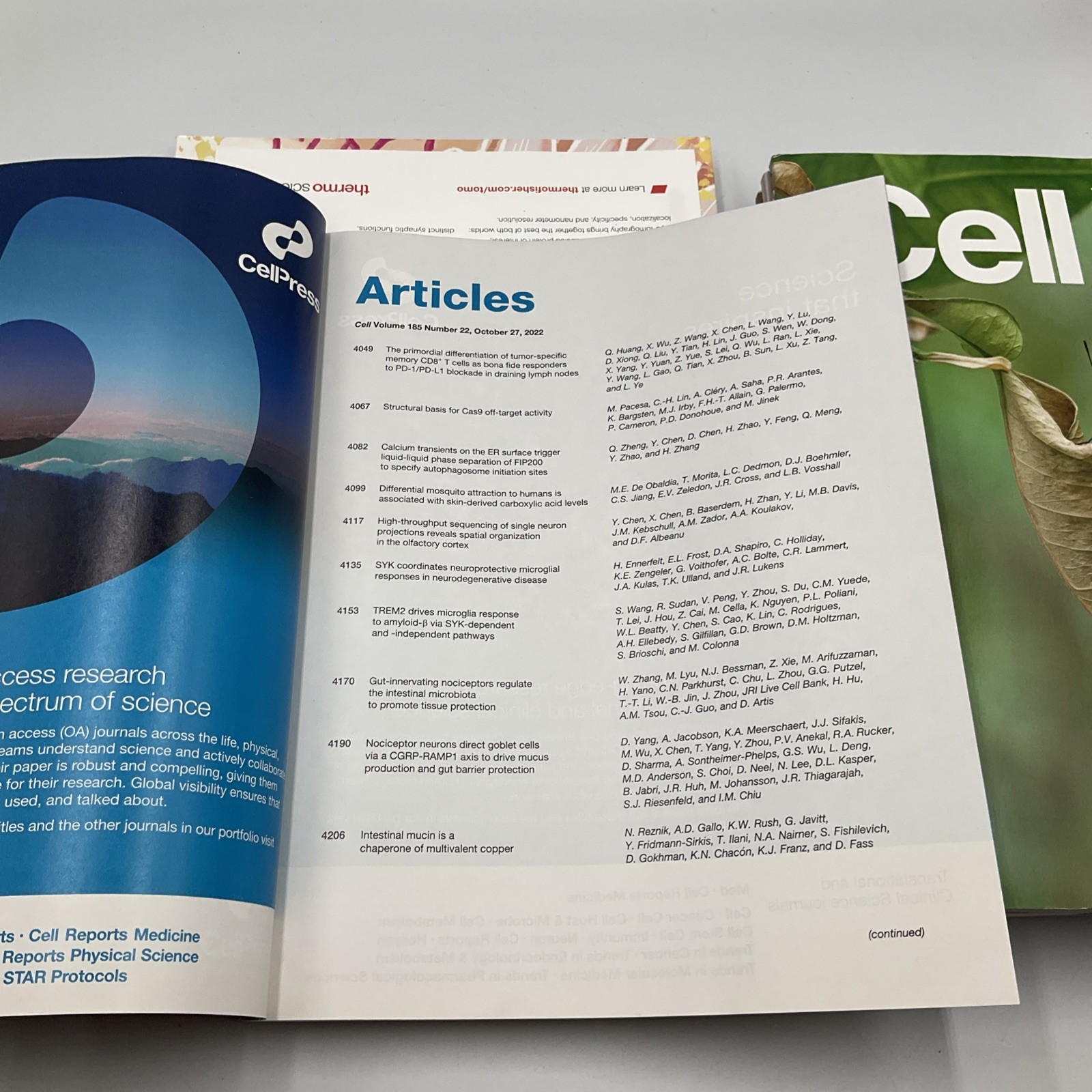 Cell Magazine Medical Journal Lot Of 9 Vol 185 #12, 13,17, 18, 19, 20,21,22-2022