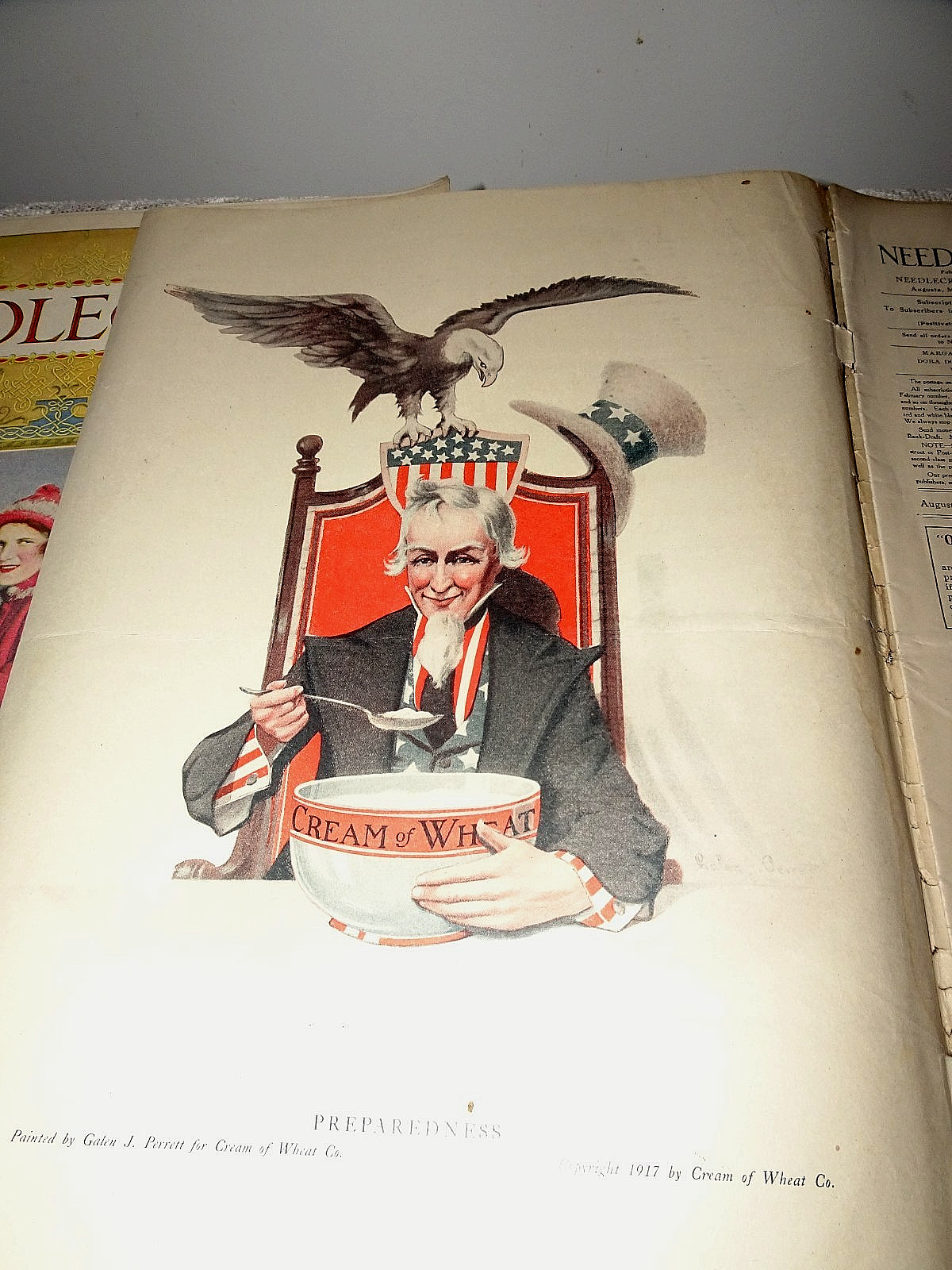 Vintage Original NEEDLECRAFT Magazine 1916 1917 – Lot of 4