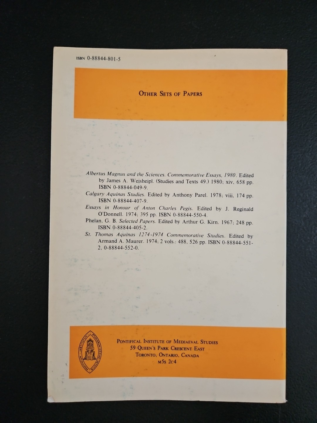 Insular Latin Studies Michael Herren Pb Pontifical Institute Mediaeval Bri 1981