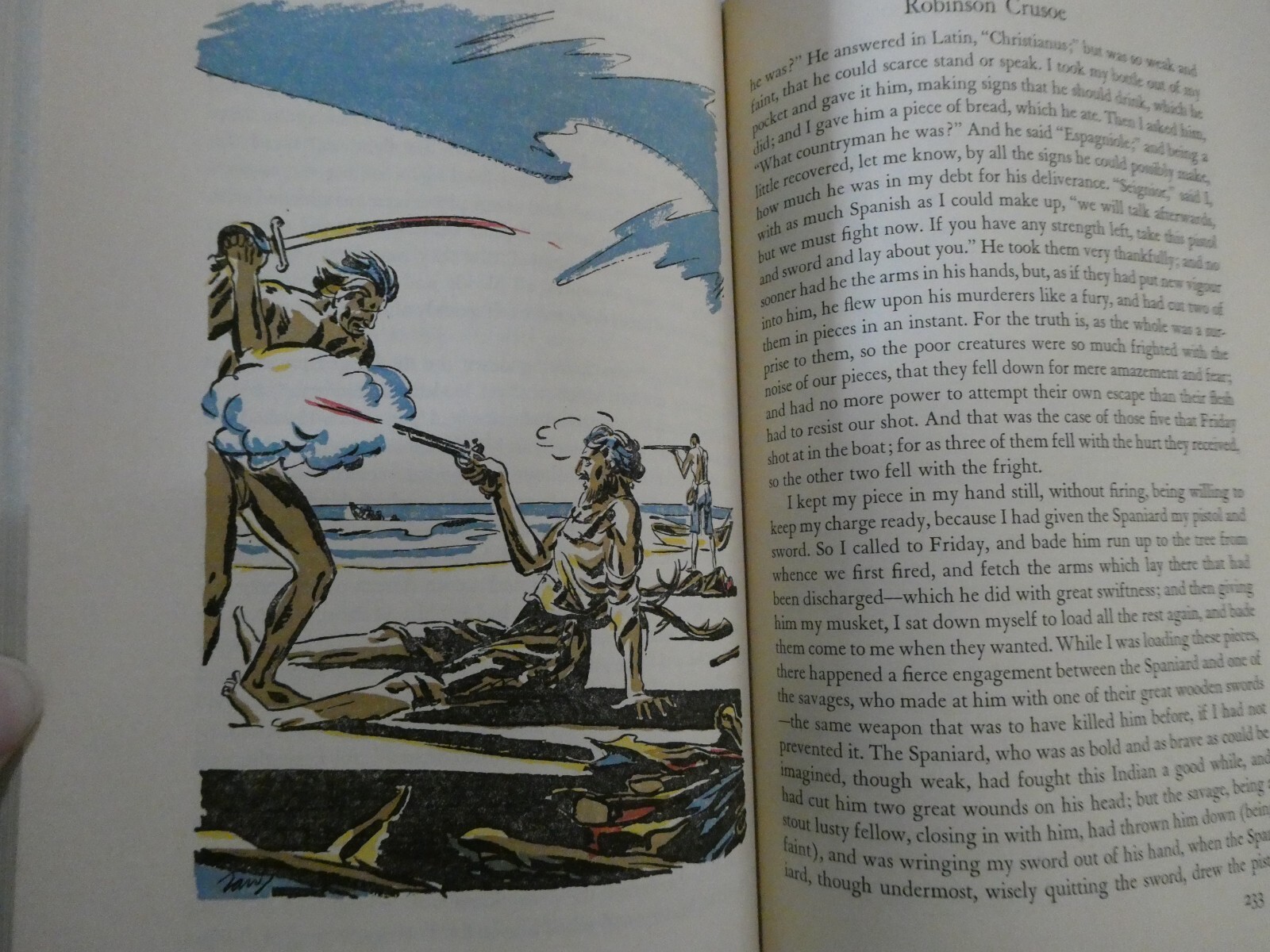 Pub 1939 Robinson Crusoe Heritage Edition Illustrated 299 Pages Daniel Defoe