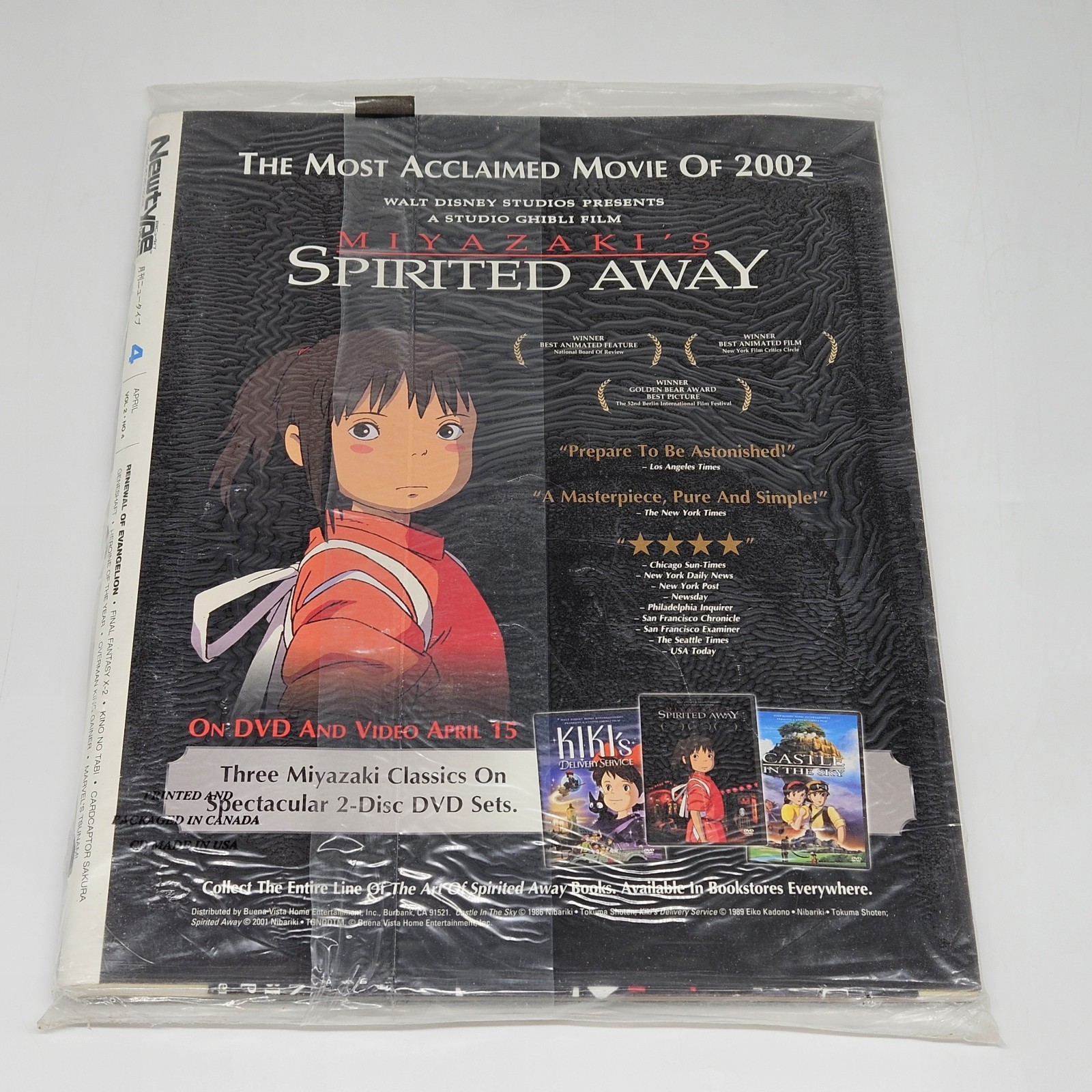 Newtype USA April 2003 Volume 2 No. 4 Anime Manga Magazine New Sealed Evangelion