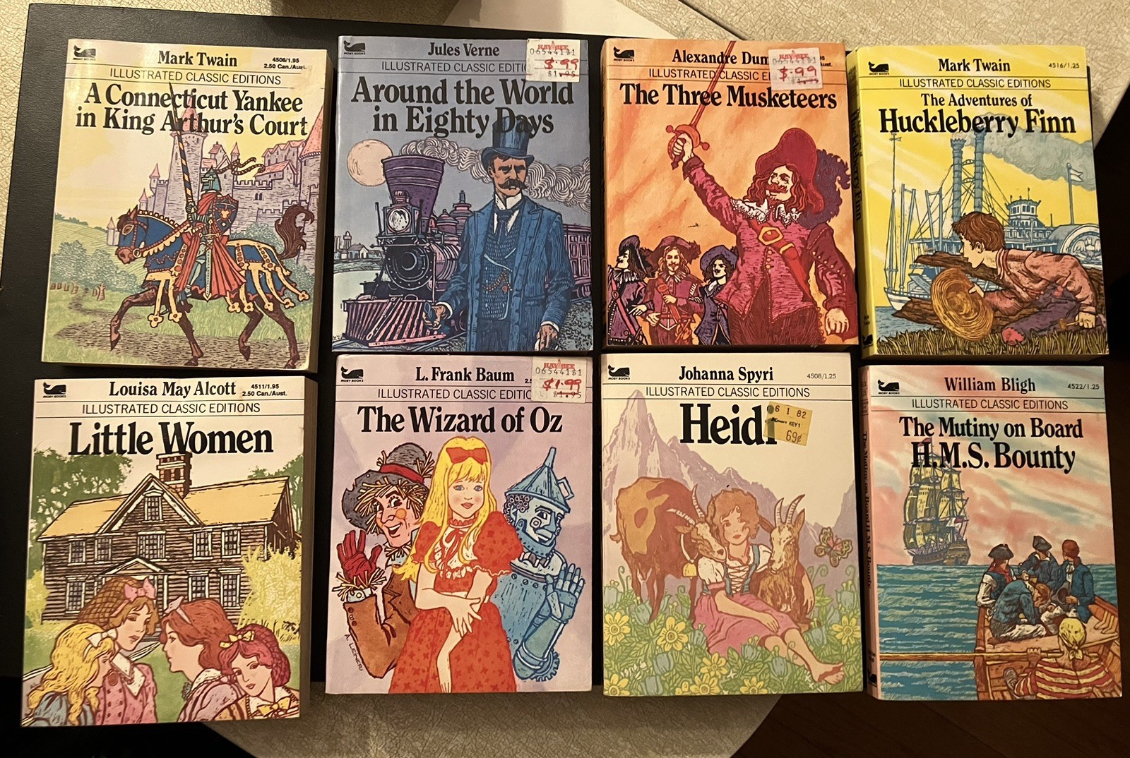 Lot of 12 Illustrated Classics Edition mini-paperback books UNREAD 1970s