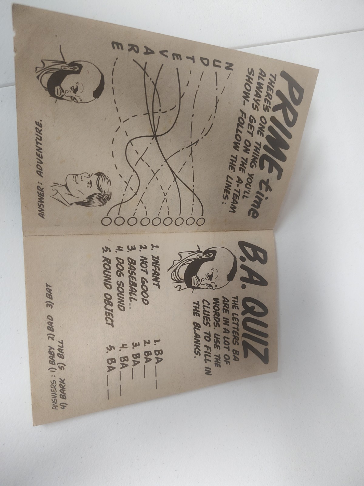 Vintage The A-TEAM Coloring & Activity Book 1983 Softcover 10% Used