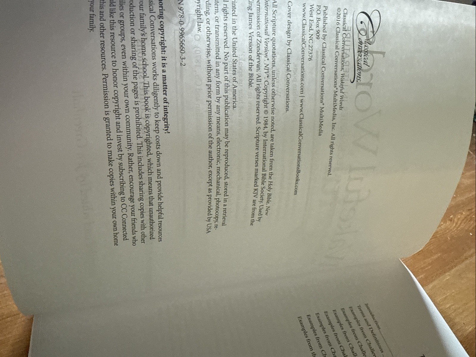 Wakeful Words Book
