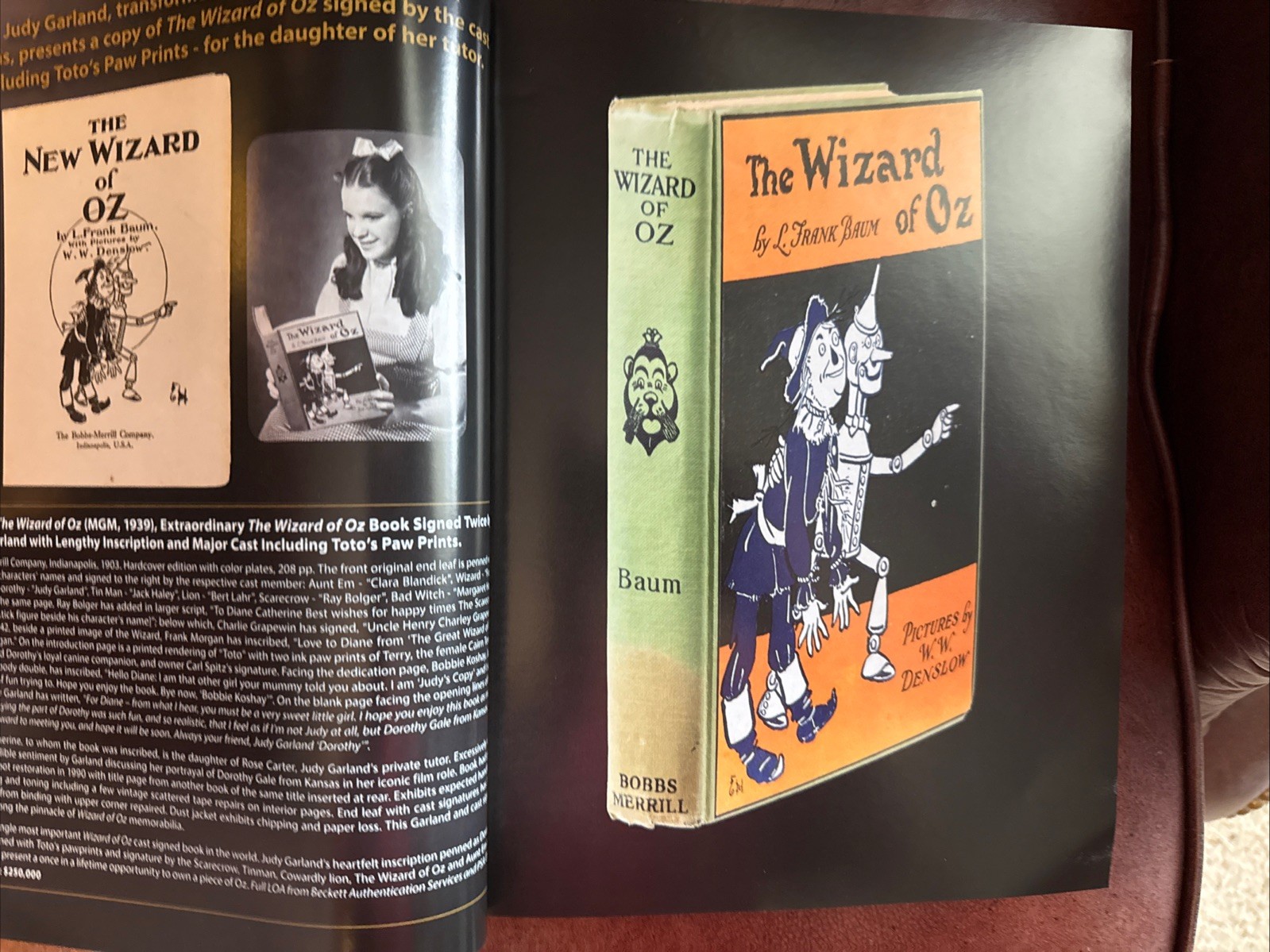 HERITAGE Auctions Catalog 12/25 Wizard of OZ – 500 pages! Star Wars Trek Disney