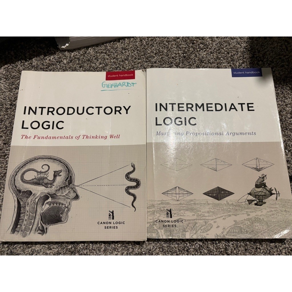 Canon Press Introductory & Intermediate Logic Bundle Books DVDs Teacher Student