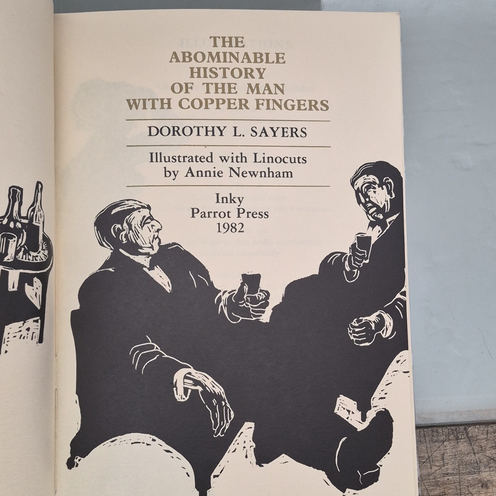 Inky Parrot Press Limited Signed HC Dorothy L. Sayers Copper Fingers 1982