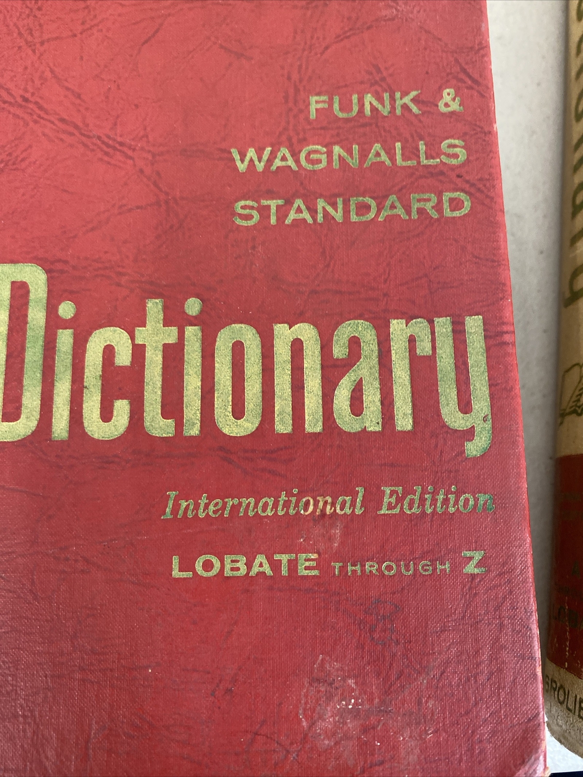 1960 FUNK & WAGNALLS STANDARD DICTIONARY INTERNATIONAL EDITION VOLUMES 1&2