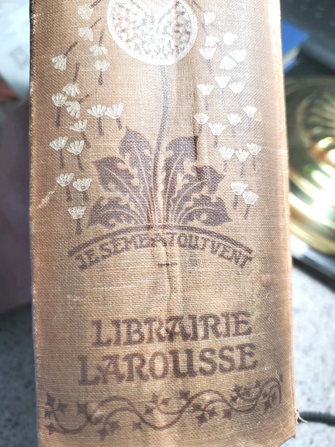Antique 1920s Petit Larousse Illustrated Dictionary Paris HC French 1664 Pages