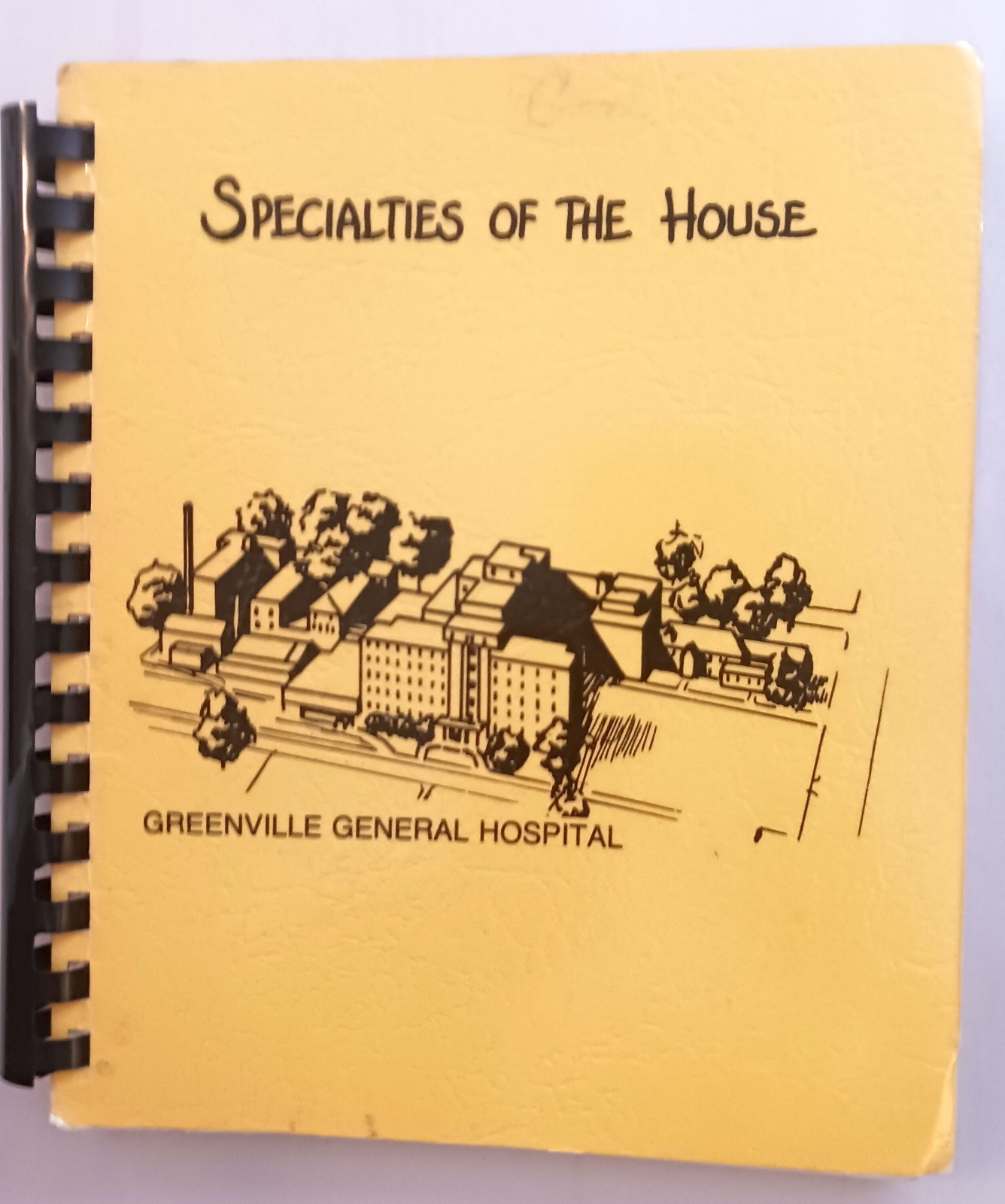 Greenville SC General Hospital Cookbook 1978 Plastic Comb Bound 210 Pages