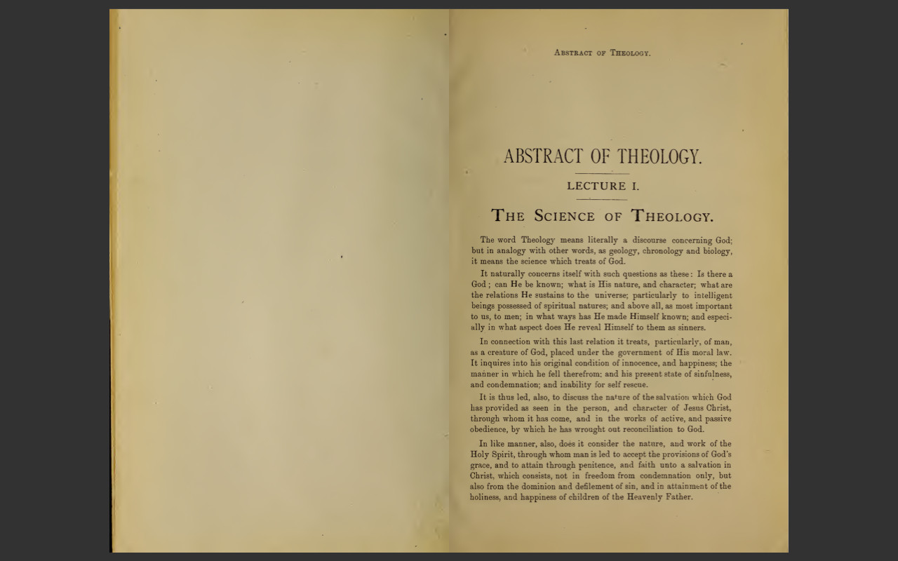 Abstract of Systematic Theology by James P Boyce (1882 Edition) E-Book on CD-ROM