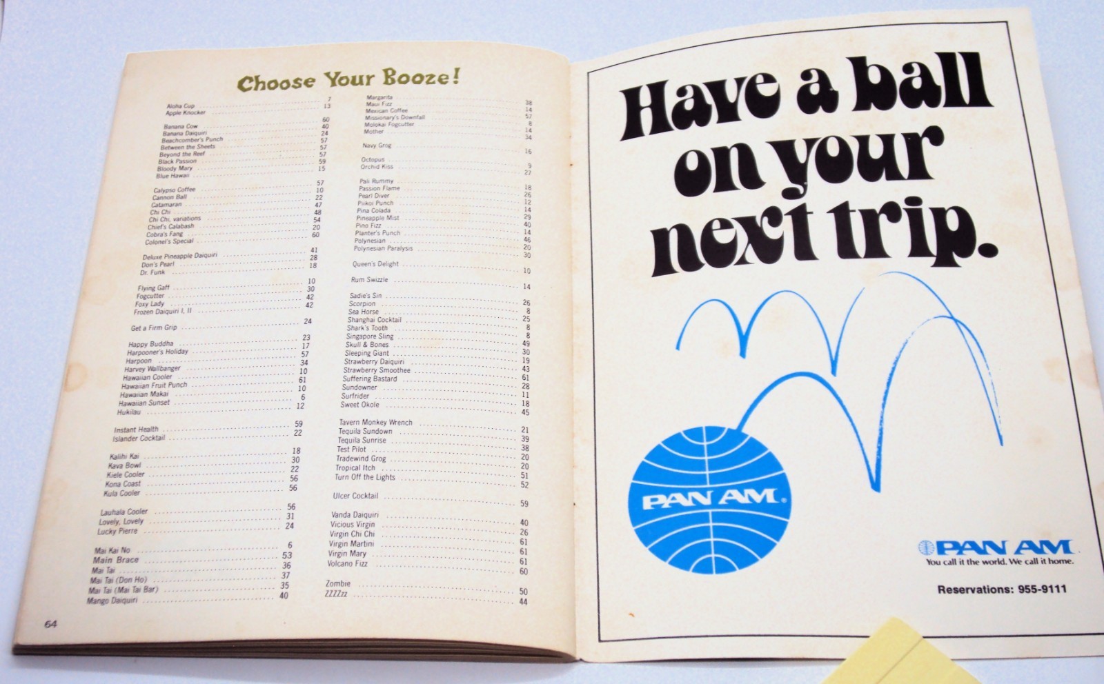DRINKS OF HAWAII Paul Dick PB BOOK Third Edition Official Handbook 100 Recipes