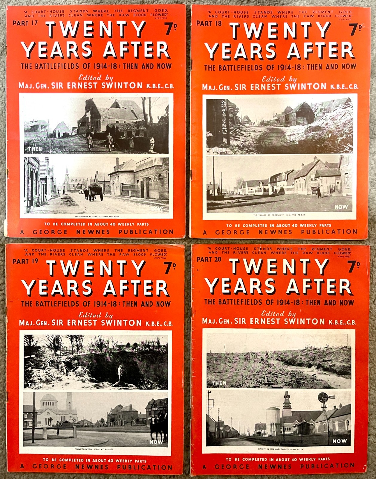 Twenty Years After WWI Magazine Bundle Parts 1-42 + Supplements 1914-18 Newnes
