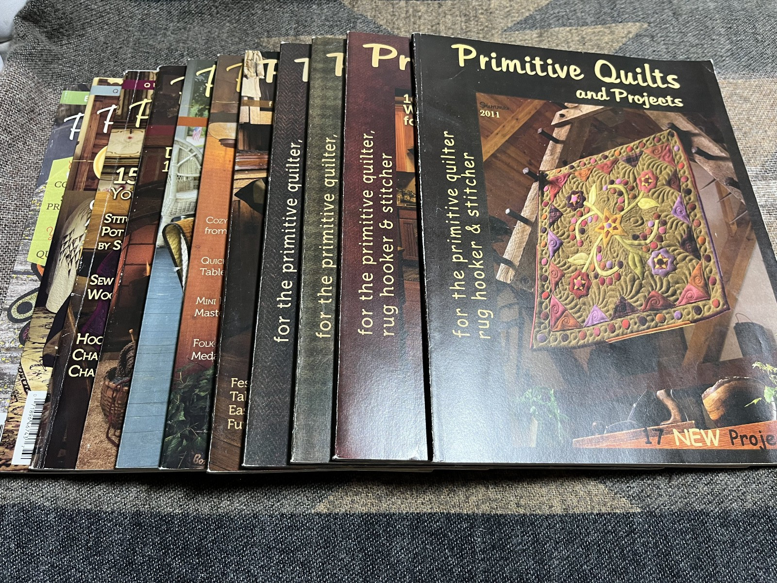 PRIMITIVE QUILTS + PROJECTS MAGAZINE LOT ~ Issues 2011-2020 ~ Uncut Patterns