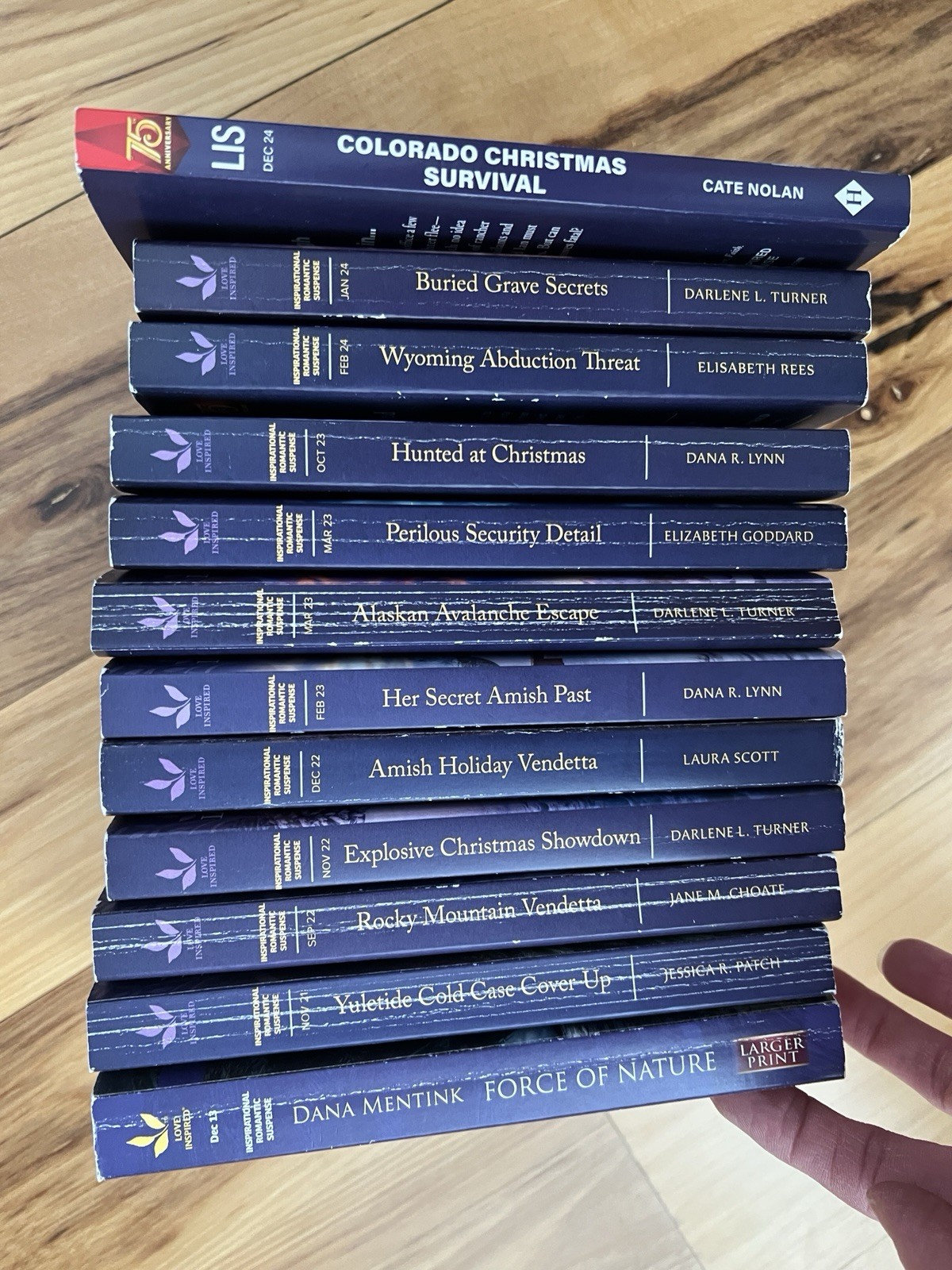 Lot of 12 Love Inspired Suspense Series Romance Paperbacks. 12/2013 to 12/2024
