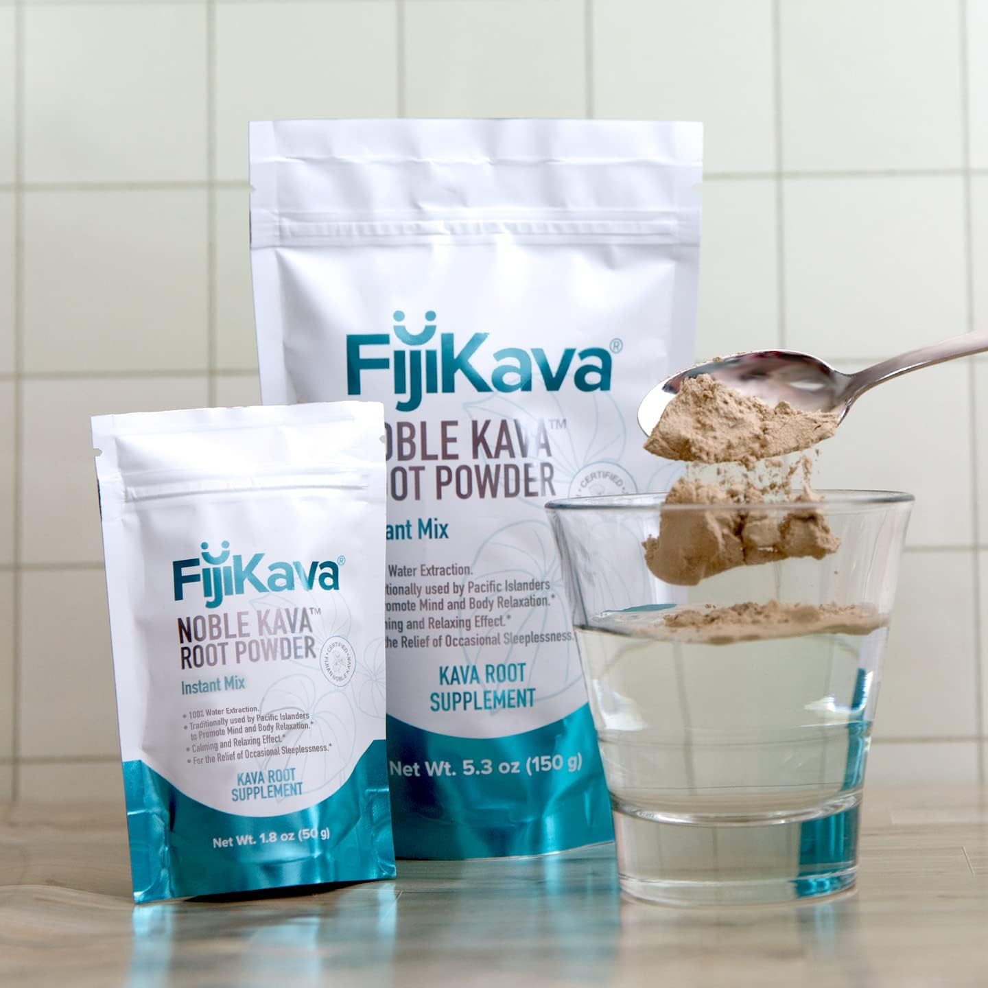 FijiKava Instant Kava Kava Powder 50g – Premium Kava Root Powder with High Kav