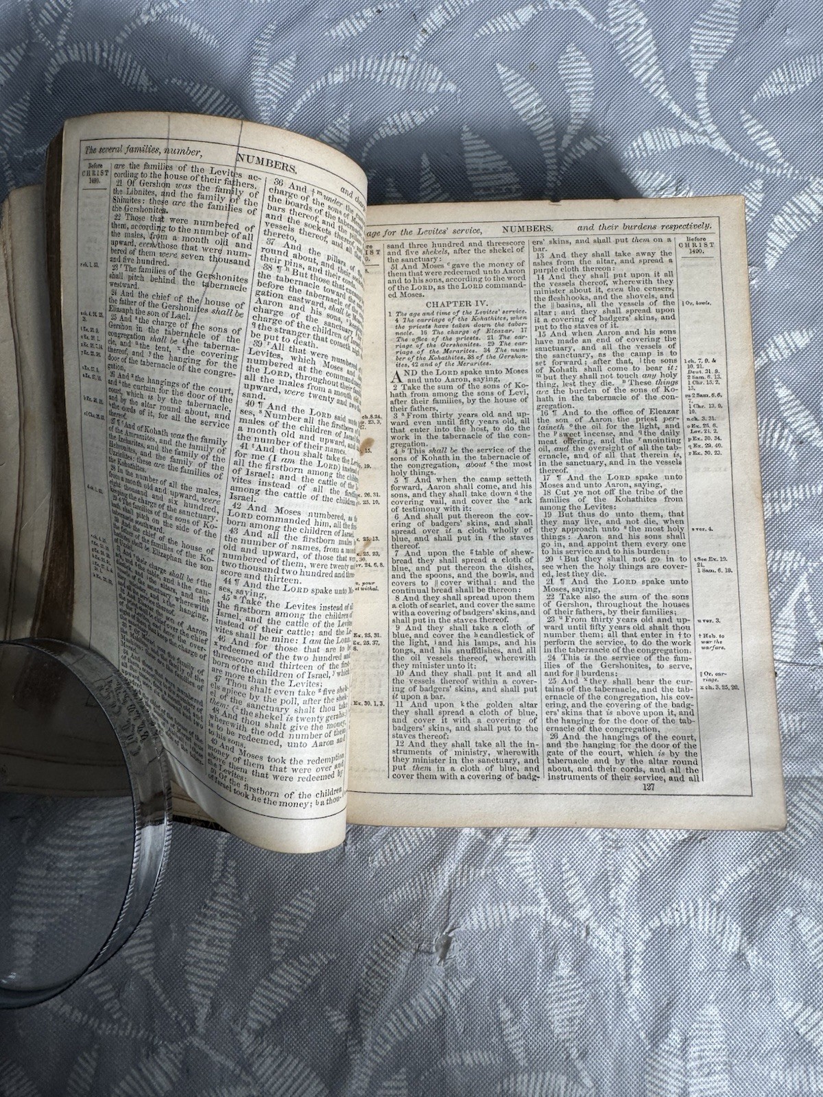Antique Holy Bible 1868 American Bible Society Pocket Size Leather Guilt Edges