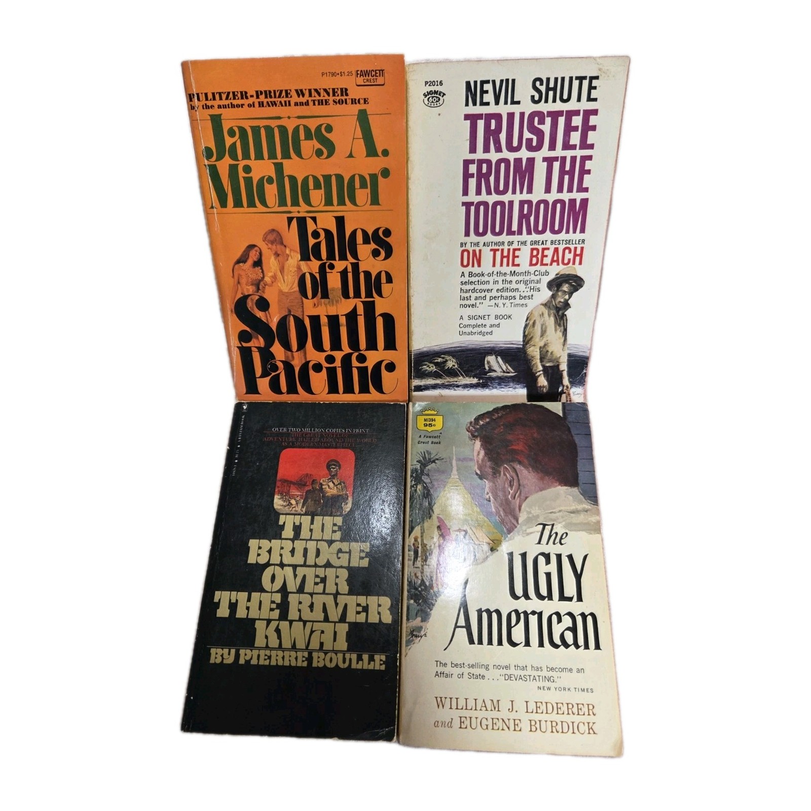 Book Lot Of 4 Vintage Paperbacks For Adventure