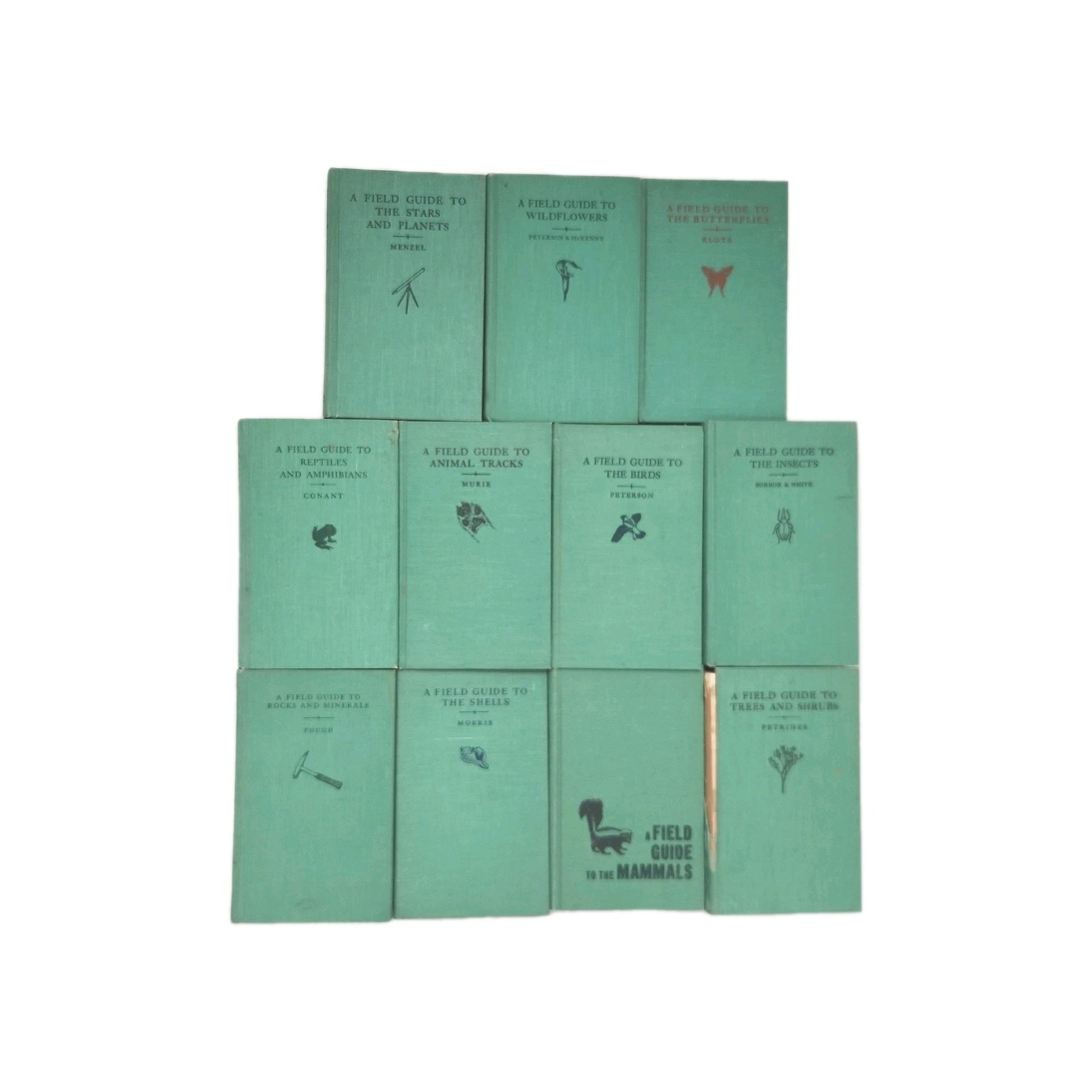 Peterson Field Guide Lot of 11 books Wildflowers / Butterflies / Rocks / Stars