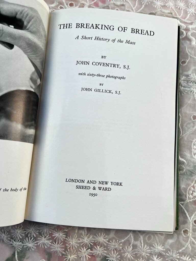 Vintage The Breaking of Bread John Coventry 1950 191 Pages