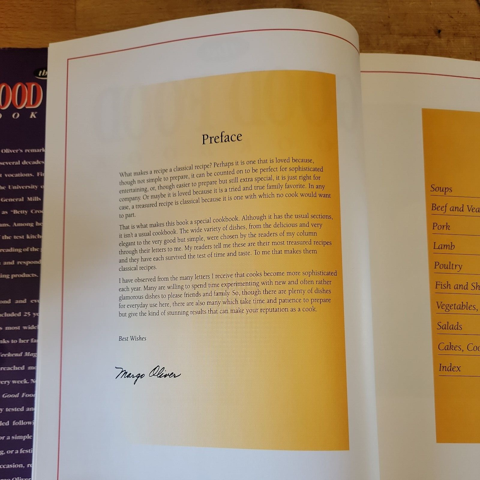 The Good Food Cookbook Hardcover ASIN 2894293798 Margo Oliver (Author) like new
