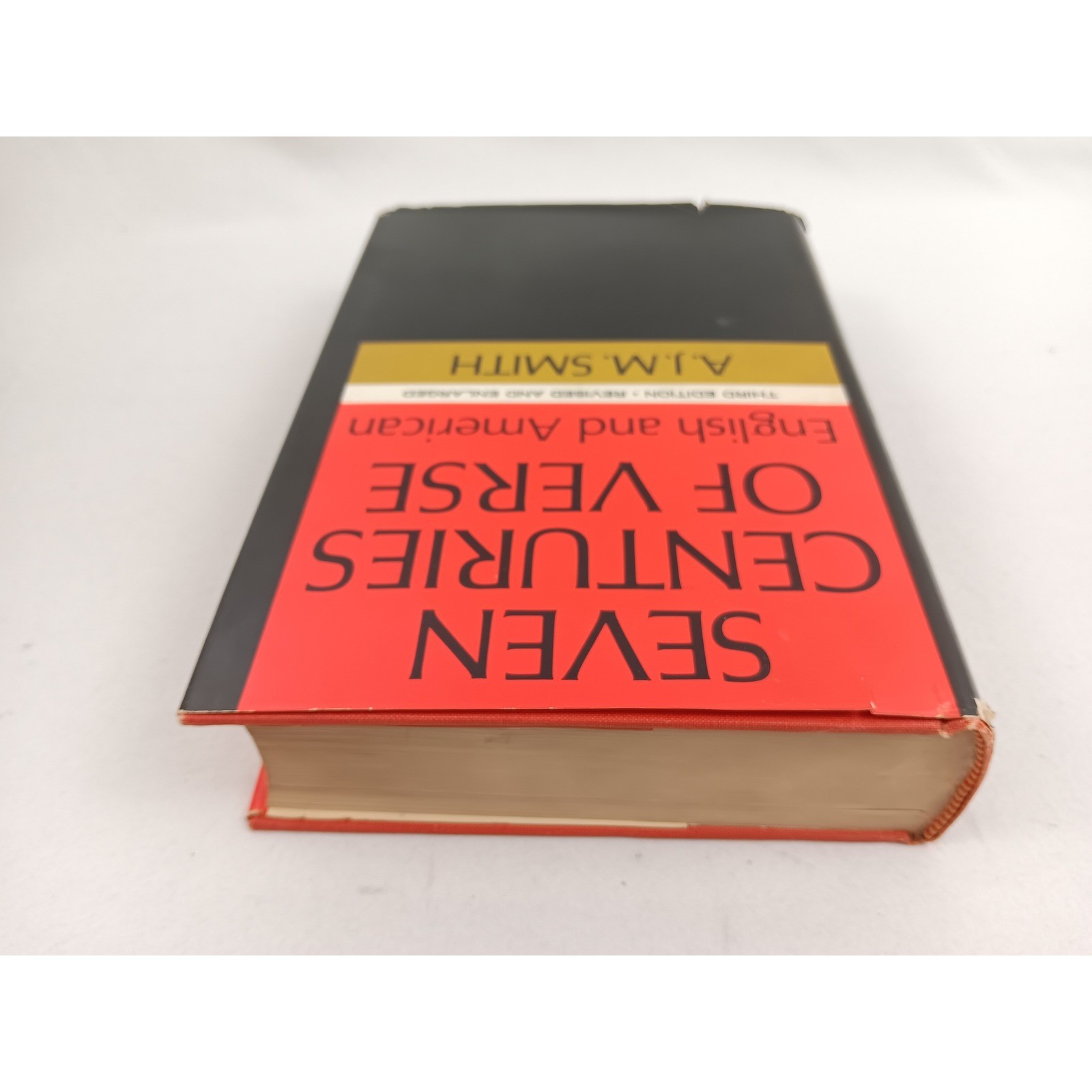 Seven Centuries of Verse English American A.J.M. Smith Poetry Book
