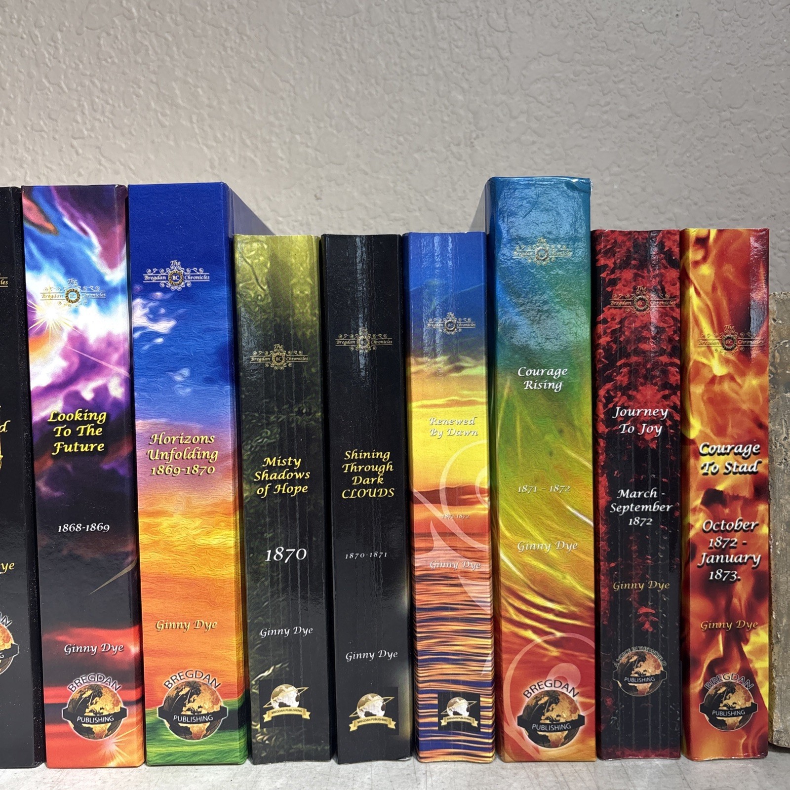Ginny Dye THE BREGDAN CHRONICLES 17 Vols almost Complete Set – HC & PB 1860-1873