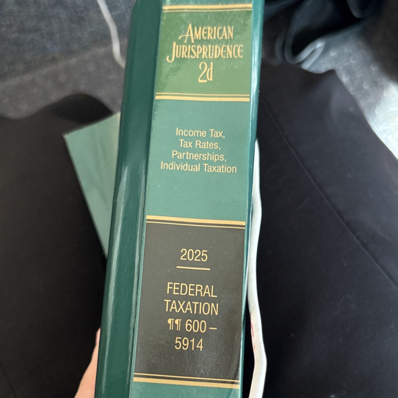 American Jurisprudence 2d Second Edition 2025 Thomson Reuters Federal Taxation