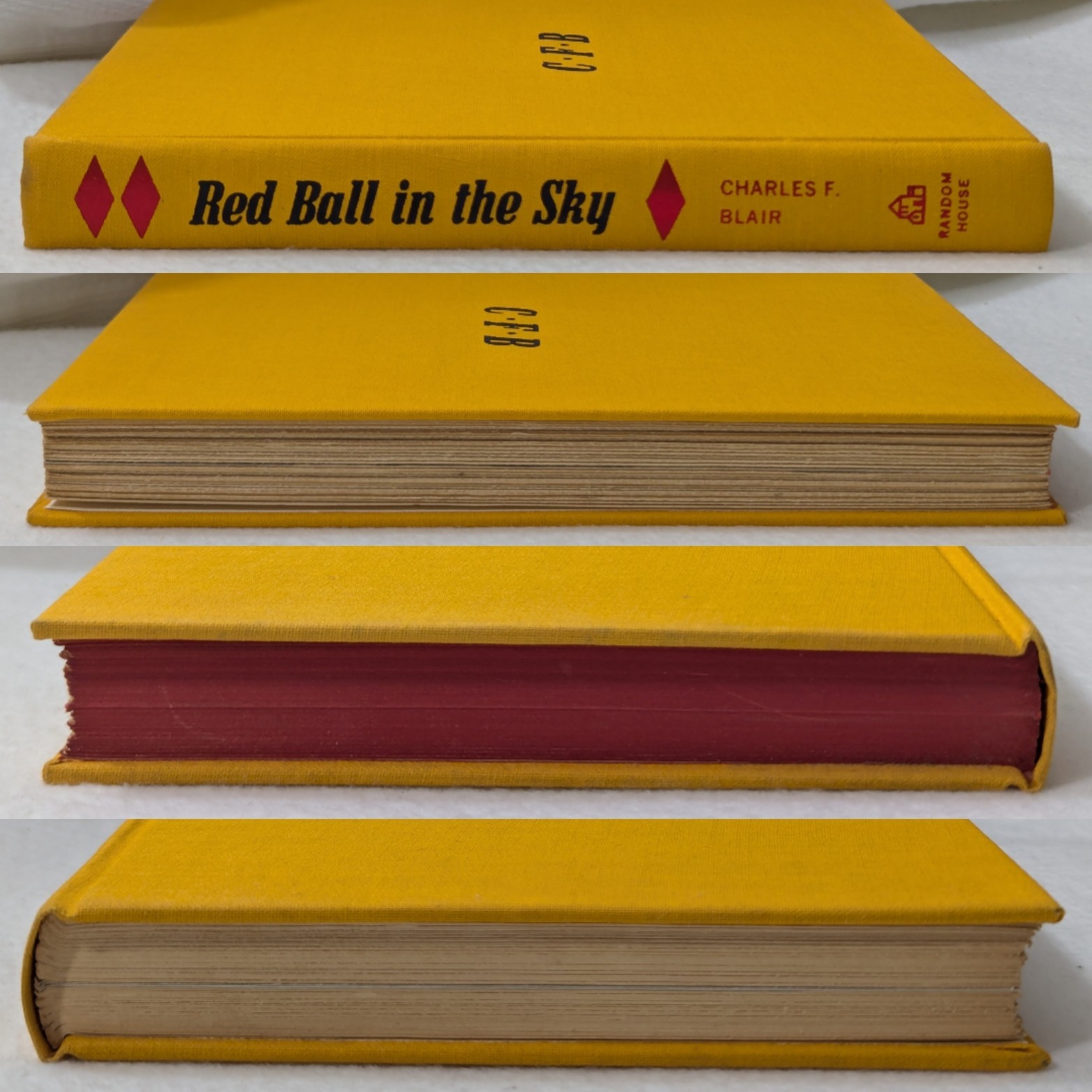 SIGNED Charles F. Blair Red Ball in the Sky 1969 2nd Print Hardcover