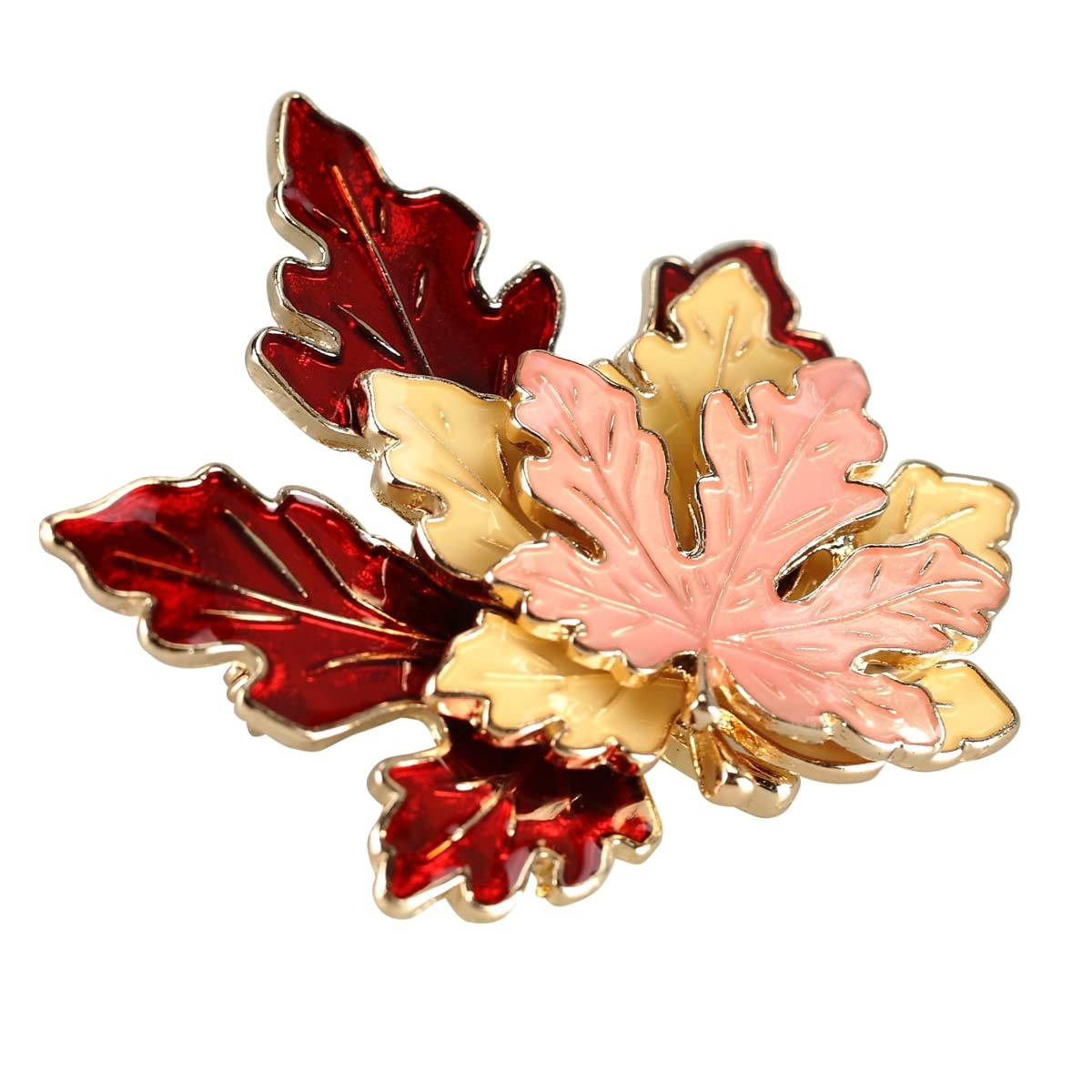 BinaryABC Thanksgiving Brooch Pin,Autumn Fall Approx. 4.2×5 Cm, Random color