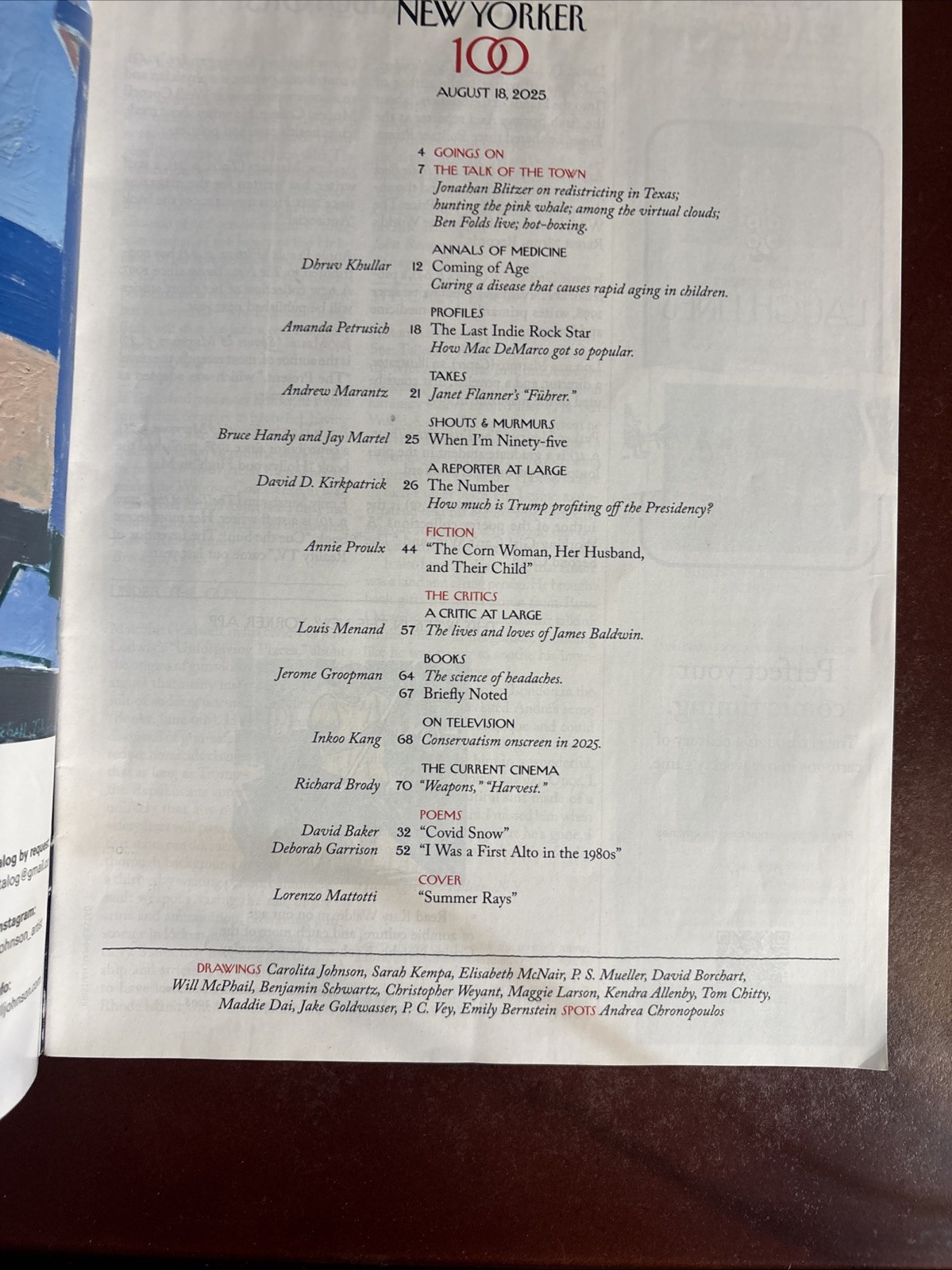 THE NEW YORKER Magazine (August 11 &18 2025) Trans Forming Liberty Amy Sherald