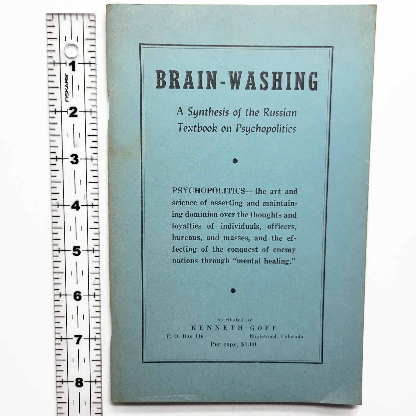 Vintage 1950s Brain Washing Russian Propaganda Cold War Politics Education Book