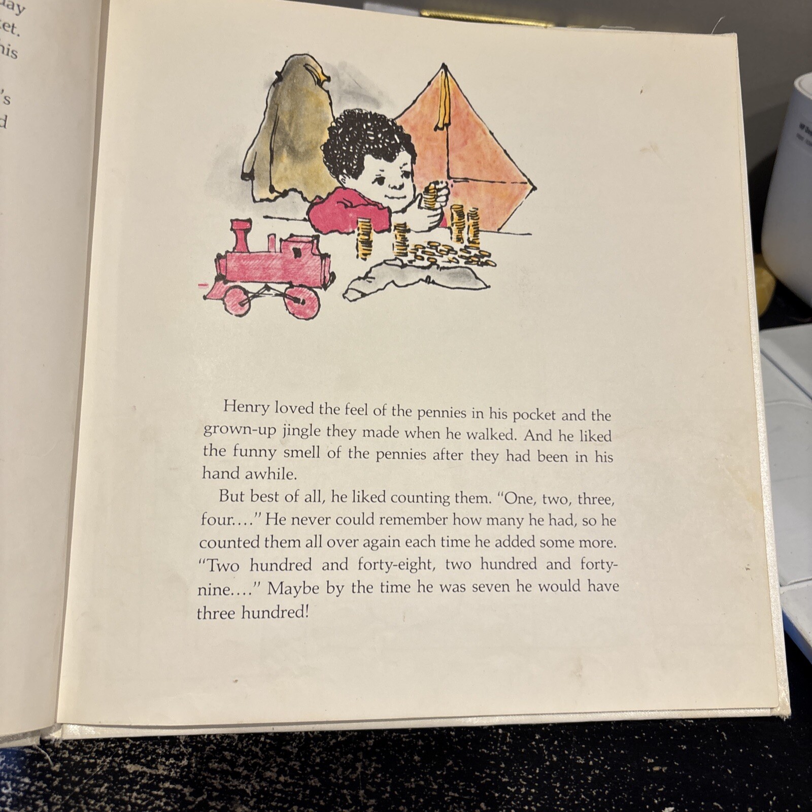 Vintage 1972 Children’s HC Henry’s Pennies Louise McNamara X-library Illustrated