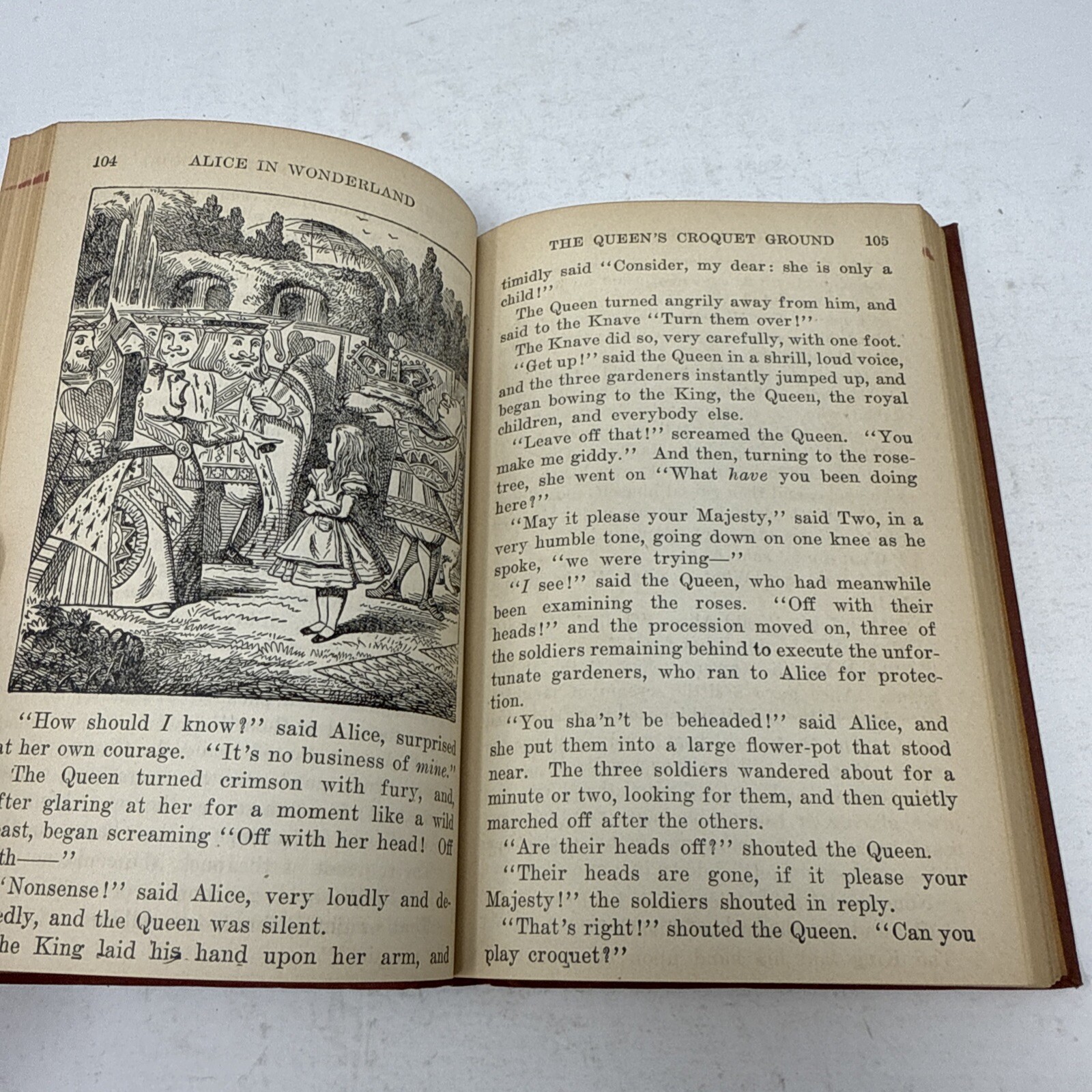 Alice in Wonderland by Lewis Carroll Modern Library 79 1931-39 Red Balloon Cloth