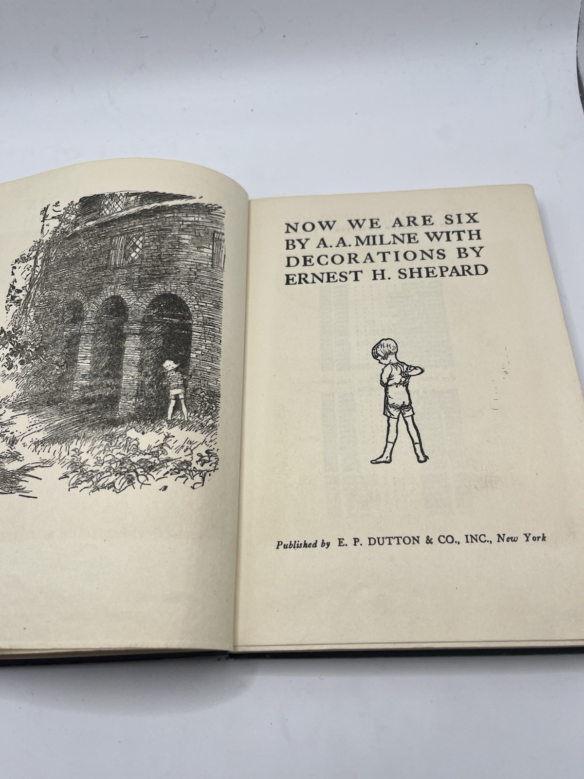 A. A. Milne Now We Are Six Hardcover Illustrated 1927 E. P. Dutton New York