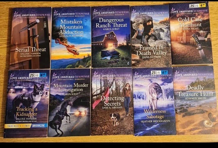 Love Inspired Suspense Series Lot Of 10 Romance Paperback Books