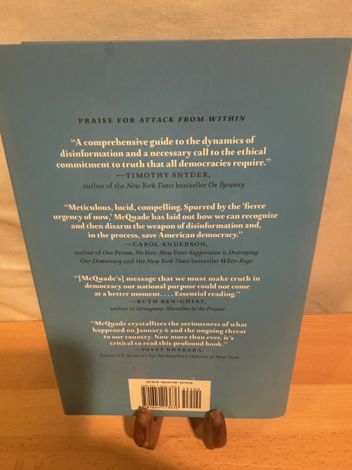Attack from Within: How Disinformation Is Sabotaging America by McQuade, Barbara