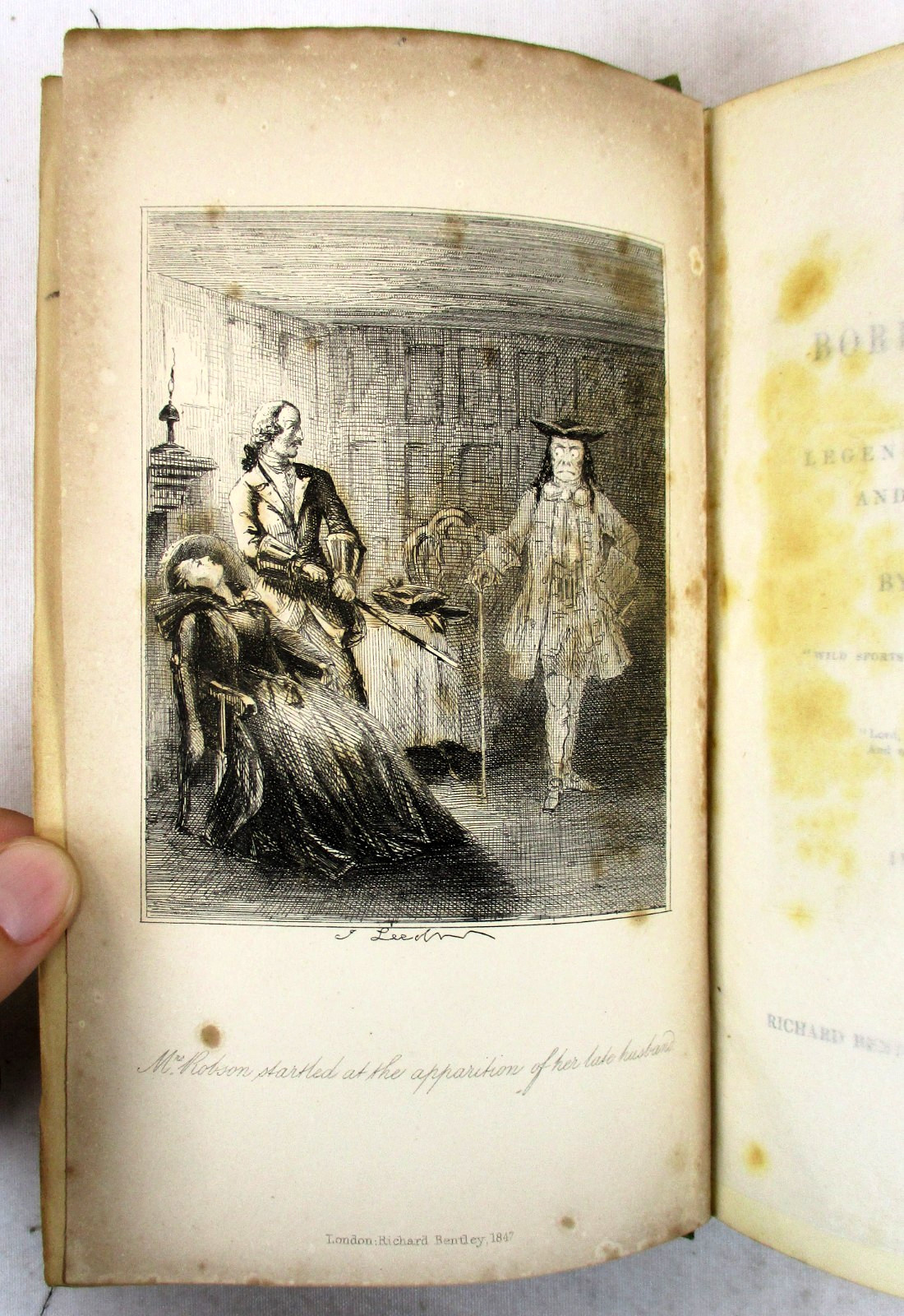 “Hill-Side and Border Sketches” W H Maxwell – 1847 HC 2 vol. set Richard Bentley
