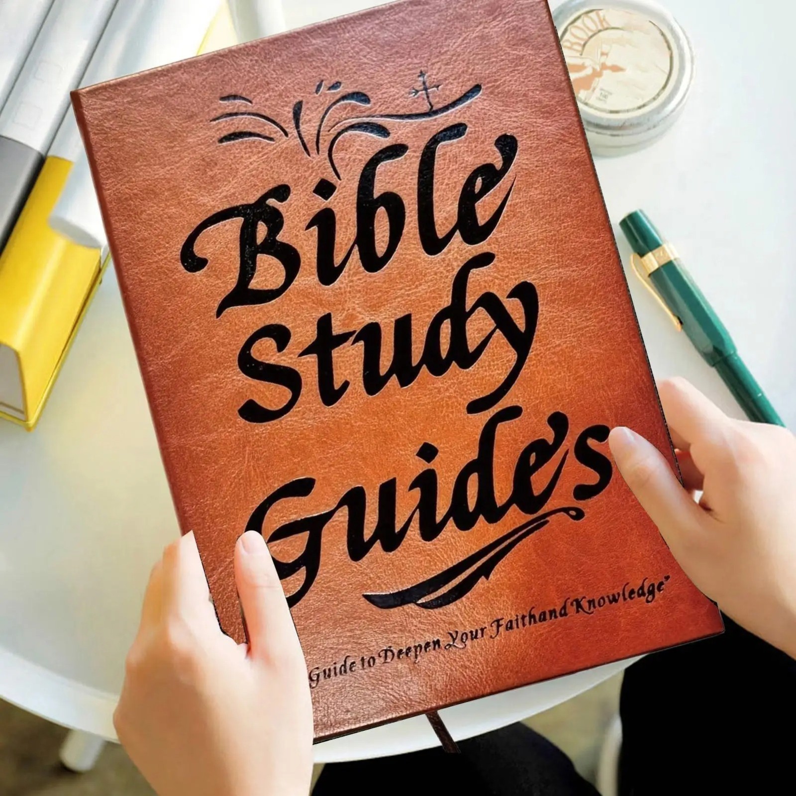 66-Page Bible Study Guide,Study Notebook Based Planner, Daily Devotional Journal